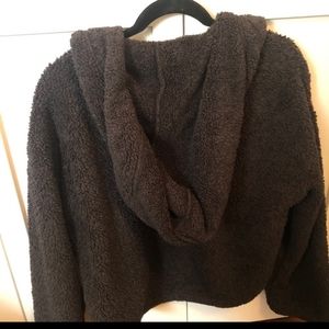 GymShark Cropped Sherpa Hoodie